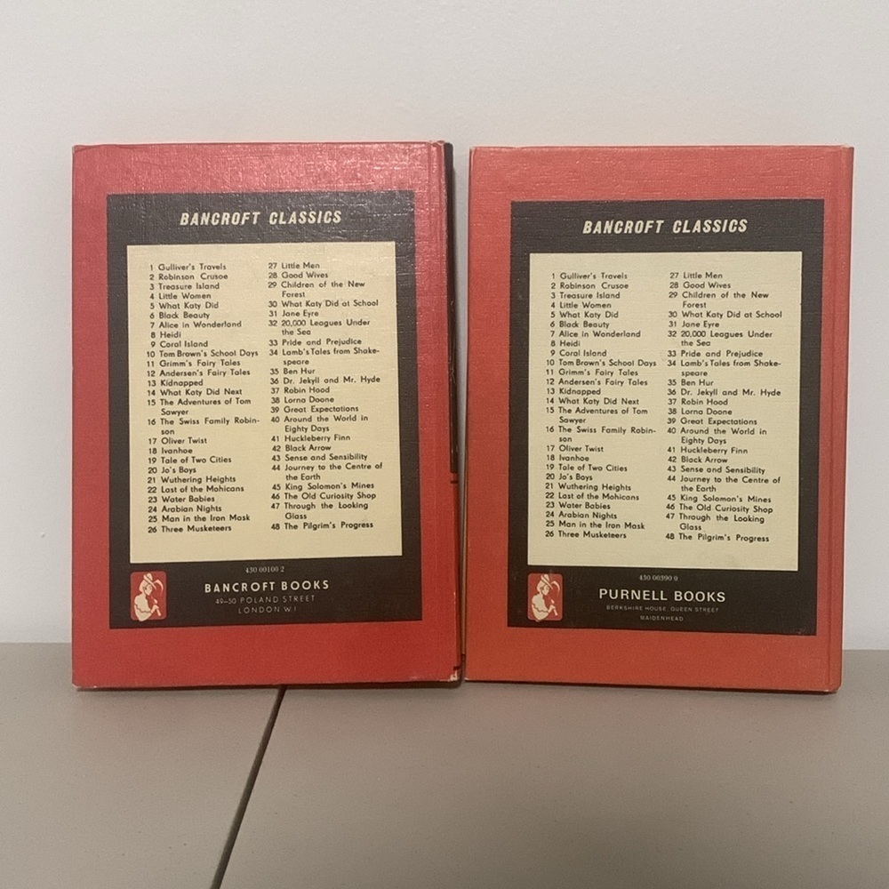 2 Vintage 1970s Bancroft Classics Hardcover Books - Picture 3 of 8